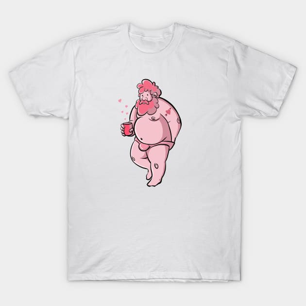 Lovey Dovey Bear T-Shirt by MagentaBear